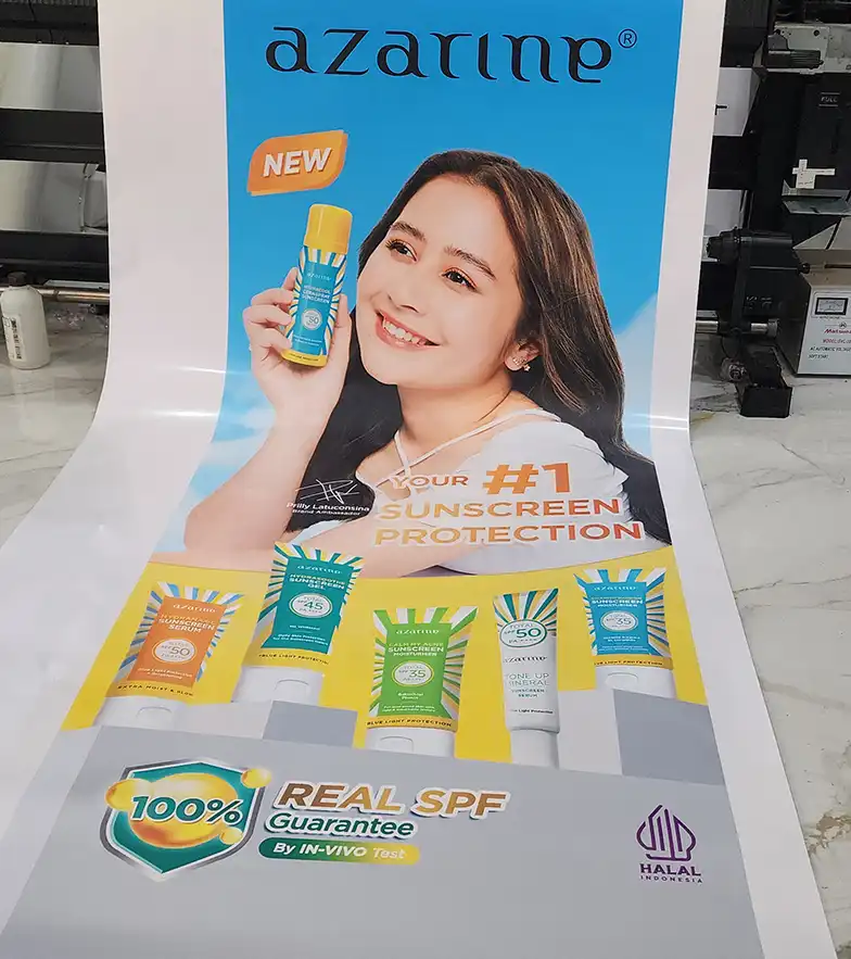 hasil cetak print UV